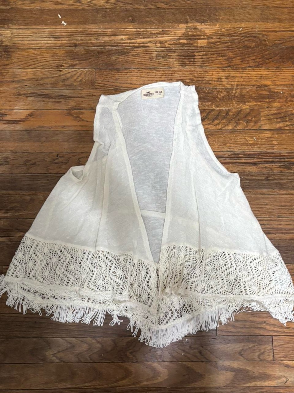 hollister sleeveless cardigan